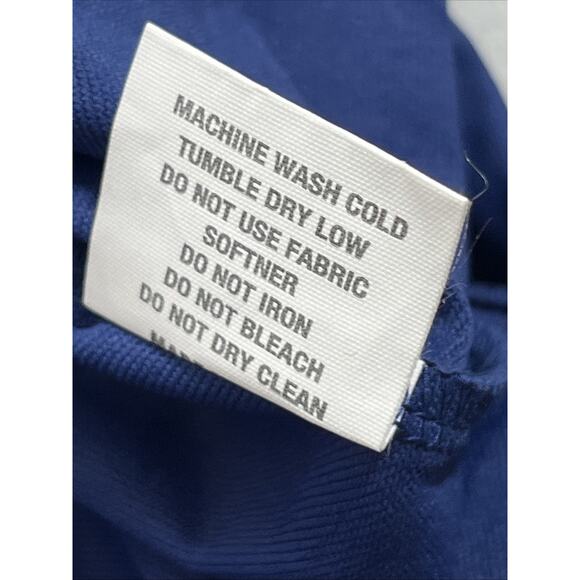 Collars & Co Performance 1/4 Zip Mock Neck Shirt Mens Small Blue Long Sleeve - Picture 13 of 14